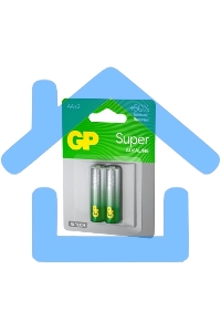 Алкалиновые батарейки GP Super Alkaline G-Tech 15А АA - 2 шт. на блистере