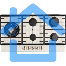 Газовая варочная панель HIBERG VM 9155 Y, бежевый