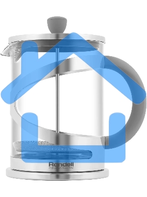 Френч-пресс Rondell Crystal Grey RDS-1669 (ST) стальной