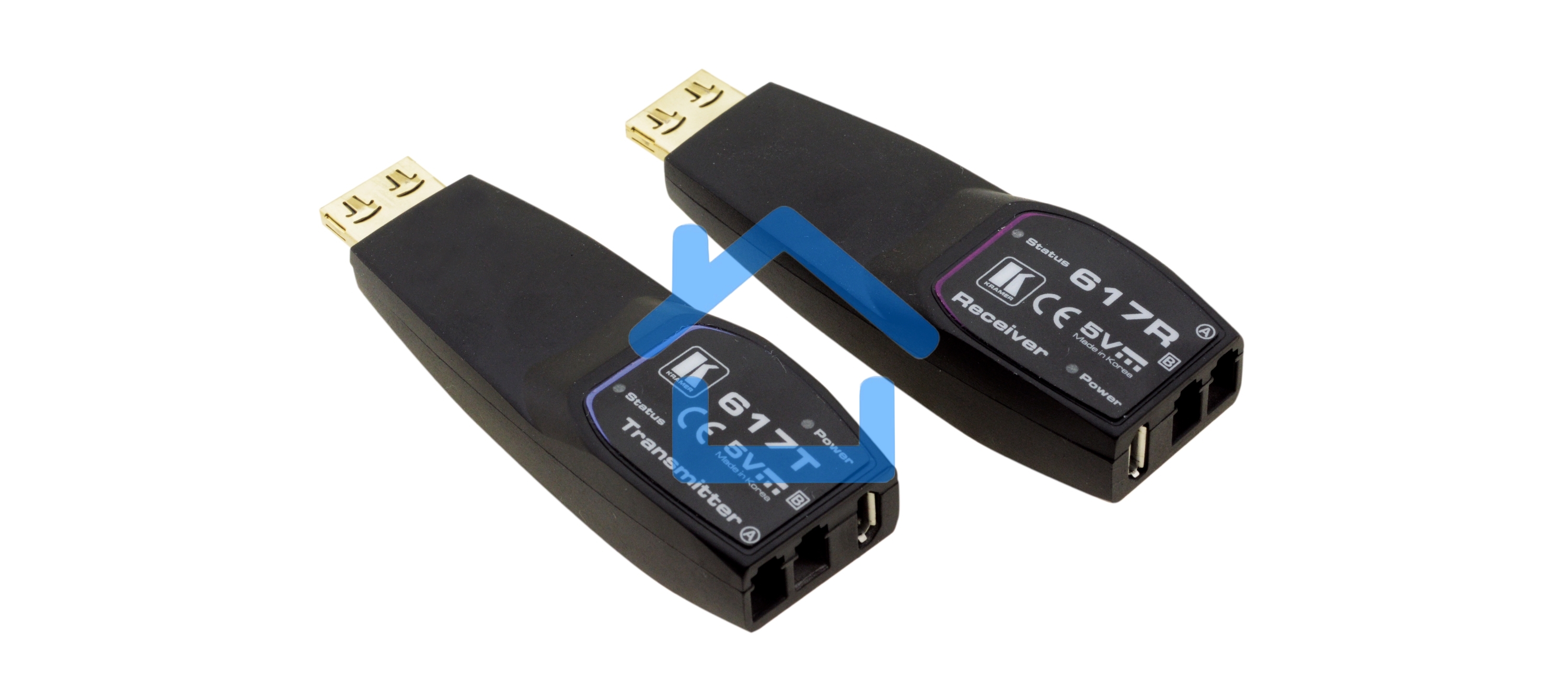 Передатчик и приемник сигнала HDMI KRAMER 617R/T по волоконно-оптическому кабелю; кабель 2LC, многомодовый ОМ3, до 200 м, поддержка 4К60 4:4:4 94-0006150 Передатчик и приемник сигнала HDMI по волоконно-оптическому кабелю; кабель 2LC, многомодовый ОМ3, до 