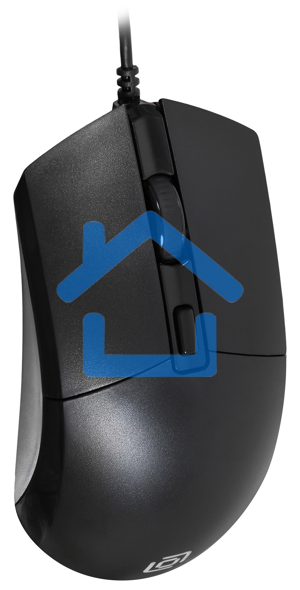 Мышь проводная Oklick 207M черный, 2400 dpi, USB, кнопки - 4
