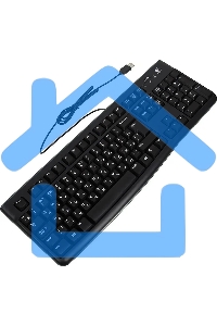 Клавиатура Logitech K120 EER проводная, USB, черный