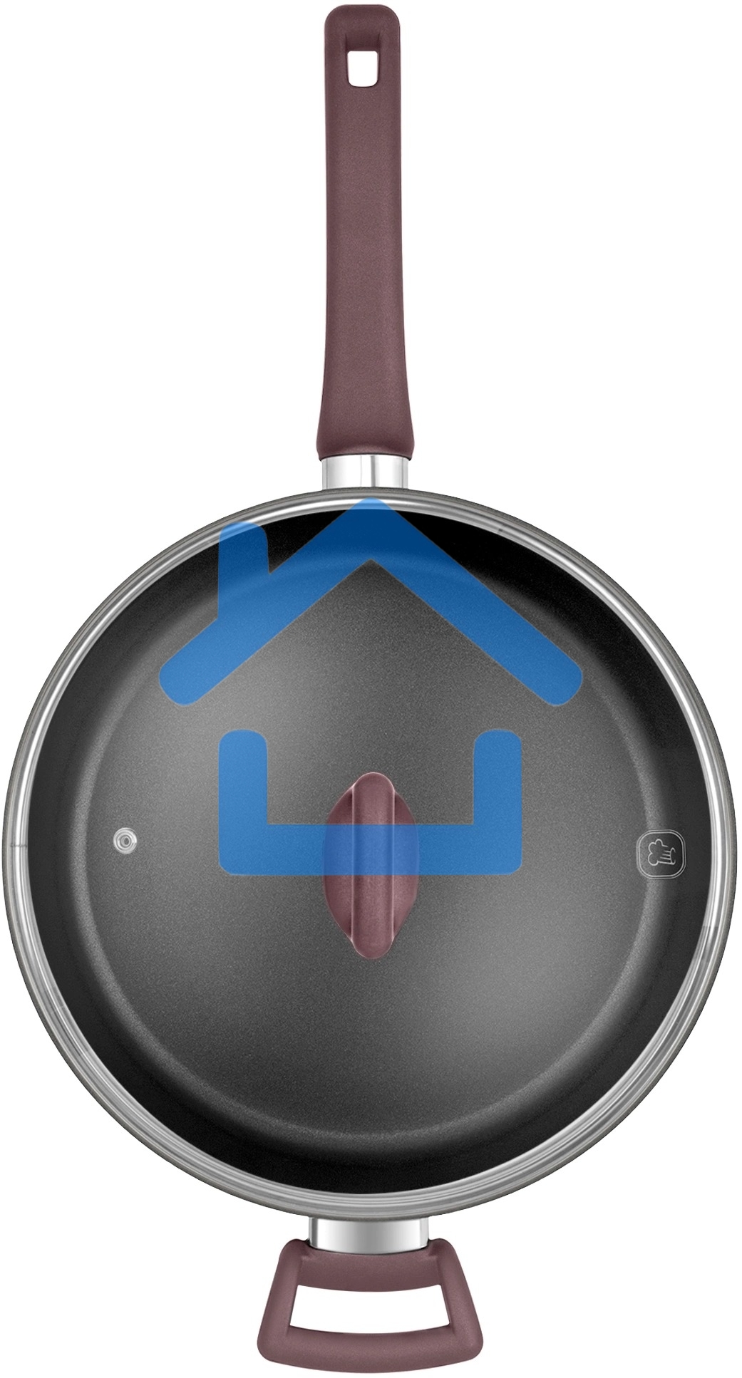 Сотейник Rondell Fest RDA-1526 d=28см (с крышкой) черный