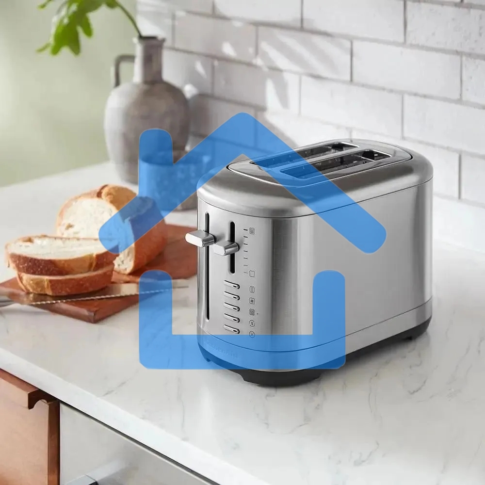 Тостер KitchenAid 5KMT2109ESX нержавеющая сталь, на 2 тоста