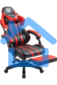 Кресло игровое Defender Colran черный/красный, класс 4, PU, подножка