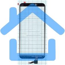 Сенсорное стекло (тачскрин) для Huawei Honor 7A Pro Y6 2018, черное