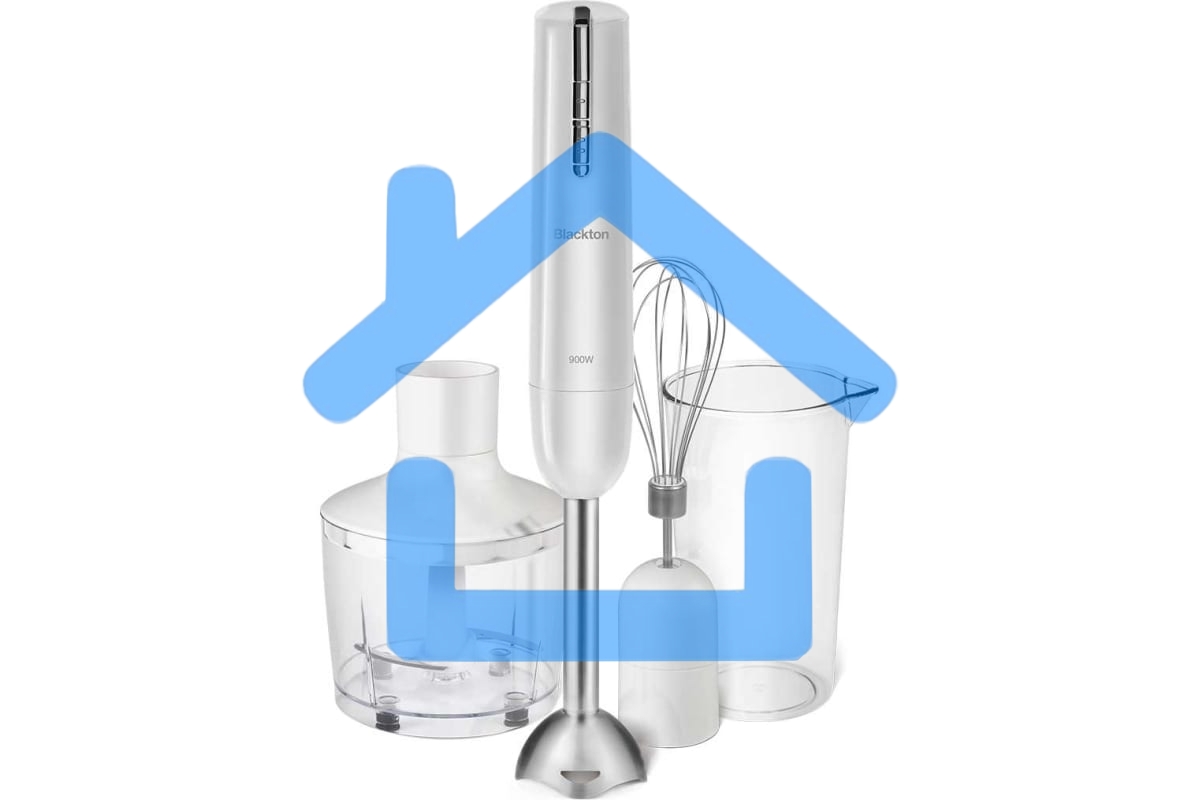 Блендер Blackton Bt HB401P белый. Мощность 900 Вт, 3 в 1: блендер, миксер, измельчитель