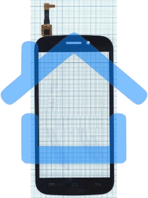 Сенсорное стекло (тачскрин) для Micromax A210 Canvas 4, черное