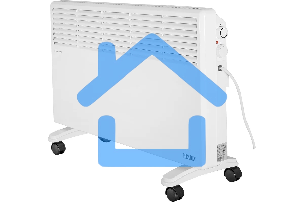 Конвектор Ресанта ОК-2500 белый, 2500 Вт, 30 м2, термостат