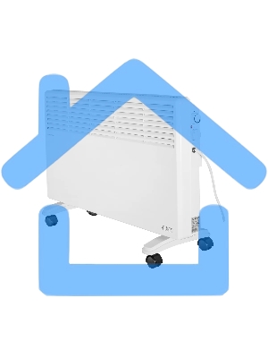 Конвектор Ресанта ОК-2500 белый, 2500 Вт, 30 м2, термостат