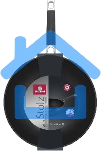 Сковорода ВОК Rondell Stolz RDA-1771, 28см, без крышки, серый