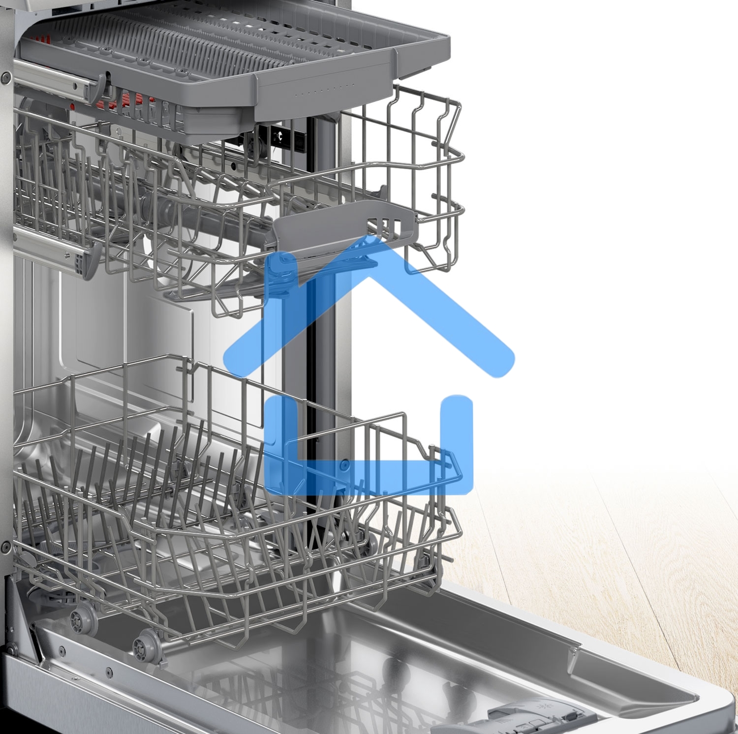 Посудомоечная машина Bosch SPS2HMW54Q, белый, 45 см, 10 компл., 43 дБ, класс A+