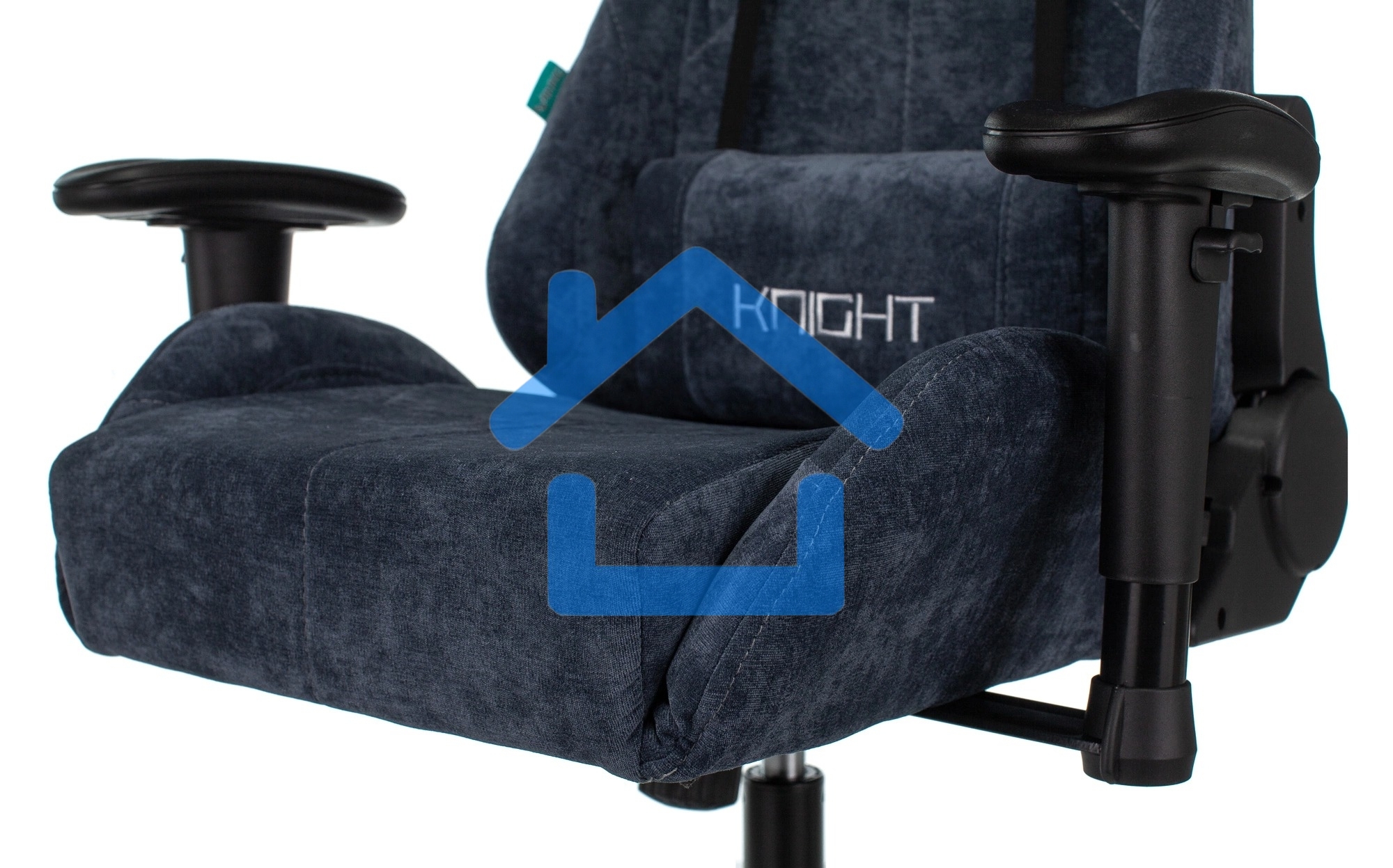 Кресло игровое Бюрократ VIKING KNIGHT LT27 FABRIC синий крестовина металл/пластик