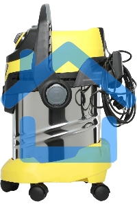 Строительный пылесос Karcher WD 5 S V-25/5/22 желтый, 1100 Вт, уборка сухая/сбор воды, пылесборник мешок/контейнер, 25 л