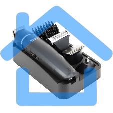 Машинка для стрижки волос ATH-6925 син, сеть, 10Вт, нож из титана, 4 насадки, возможность регулировки