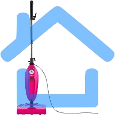 Швабра паровая Kitfort КТ-3940 1500Вт розовый/черный