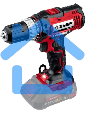 Дрель-шуруповерт ЗУБР ДШЛ-185, Аккумуляторная, 14,4В, Без АКБ и ЗУ