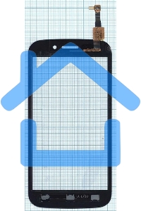 Сенсорное стекло (тачскрин) для Micromax A210 Canvas 4, черное