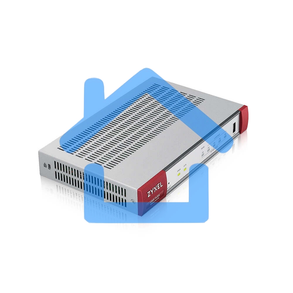 Межсетевой экран Zyxel USG FLEX 100HP, 1xRJ-45: 1G PoE+ (LAN/WAN), 7xRJ-45: 1G (LAN/WAN), 1xUSB3.0 **