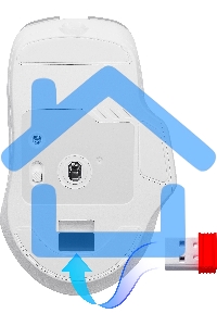 Мышь беспроводная Defender Astro Elite GM-056 белый, 3200 dpi, радиоканал, USB, кнопки - 7