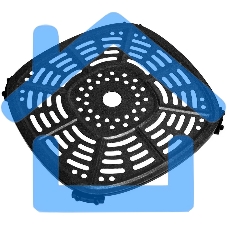 Аэрогриль Panasonic NF-CC600ATS черный, 1450 Вт, 6 л, упр. - сенсор, программ - 11