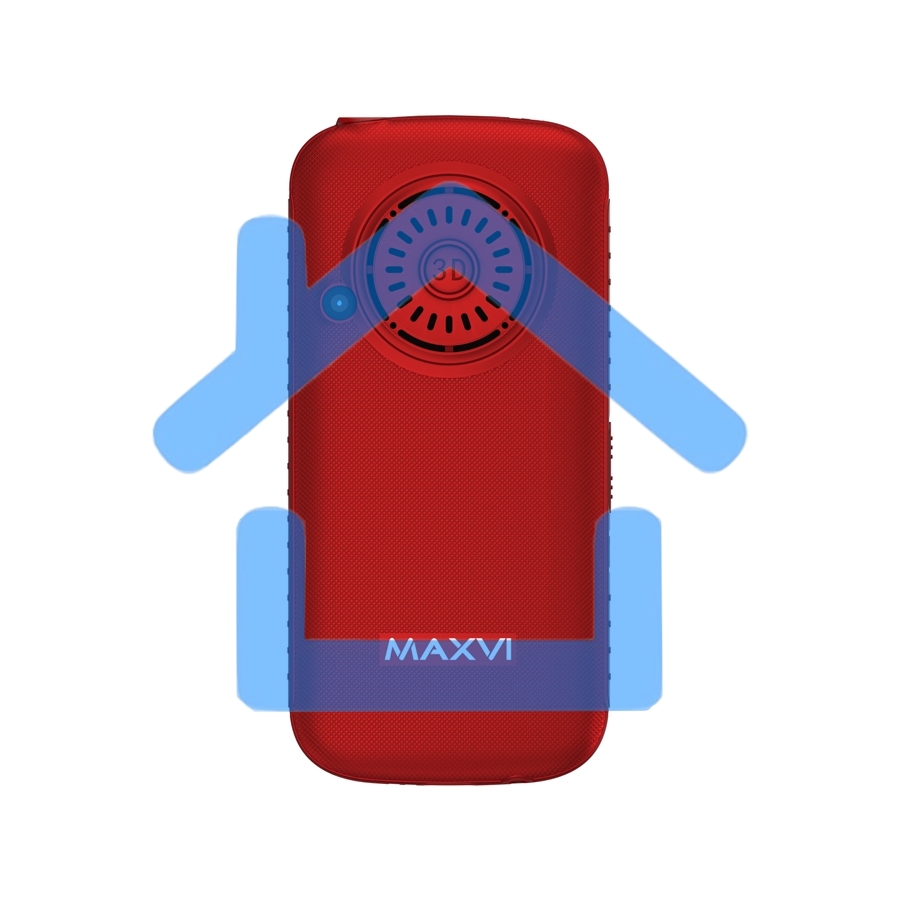 Мобильный телефон Maxvi B5ds up red. 