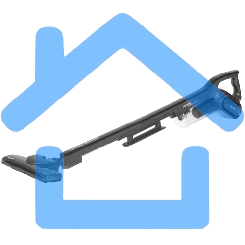 Пылесос вертикальный Deerma DX700S черный, питание от сети, 600 Вт, уборка сухая, пылесборник 0.8 л