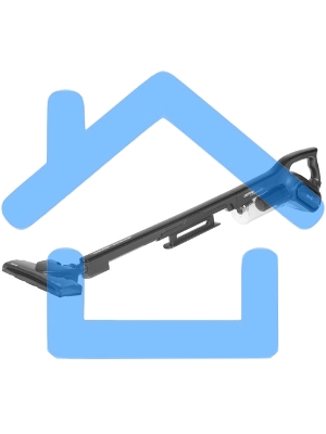 Пылесос вертикальный Deerma DX700S черный, питание от сети, 600 Вт, уборка сухая, пылесборник 0.8 л