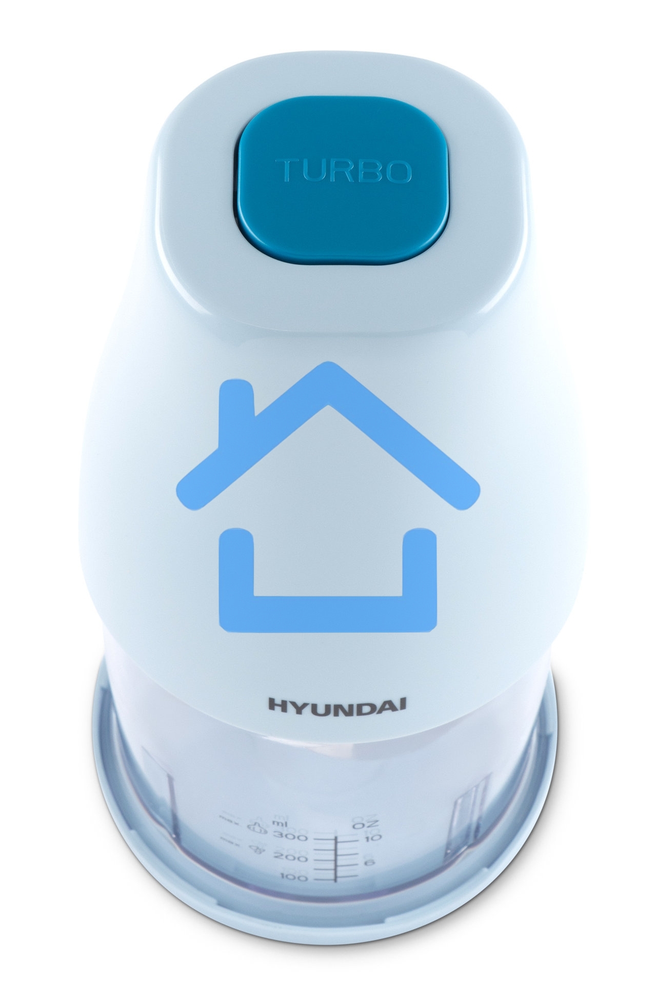 Измельчитель электрический Hyundai HYC-P3118 0.8л. 350Вт голубой/синий