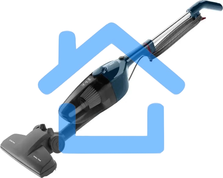 Пылесос вертикальный Centek CT-2565 синий, питание от сети, 200 Вт, уборка сухая, пылесборник 1.2 л