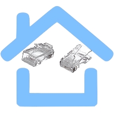 Коннектор VCOMRJ-45 (8P8C) для UTP кабеля 5 кат. <VNA2200-1/20> 20 шт в пакете