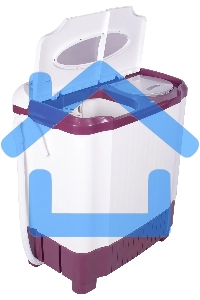 Стиральная машина EVGO WS-50PET белый/красный загр. вертикальная макс.:5 кг 1350 об/мин класс: А+