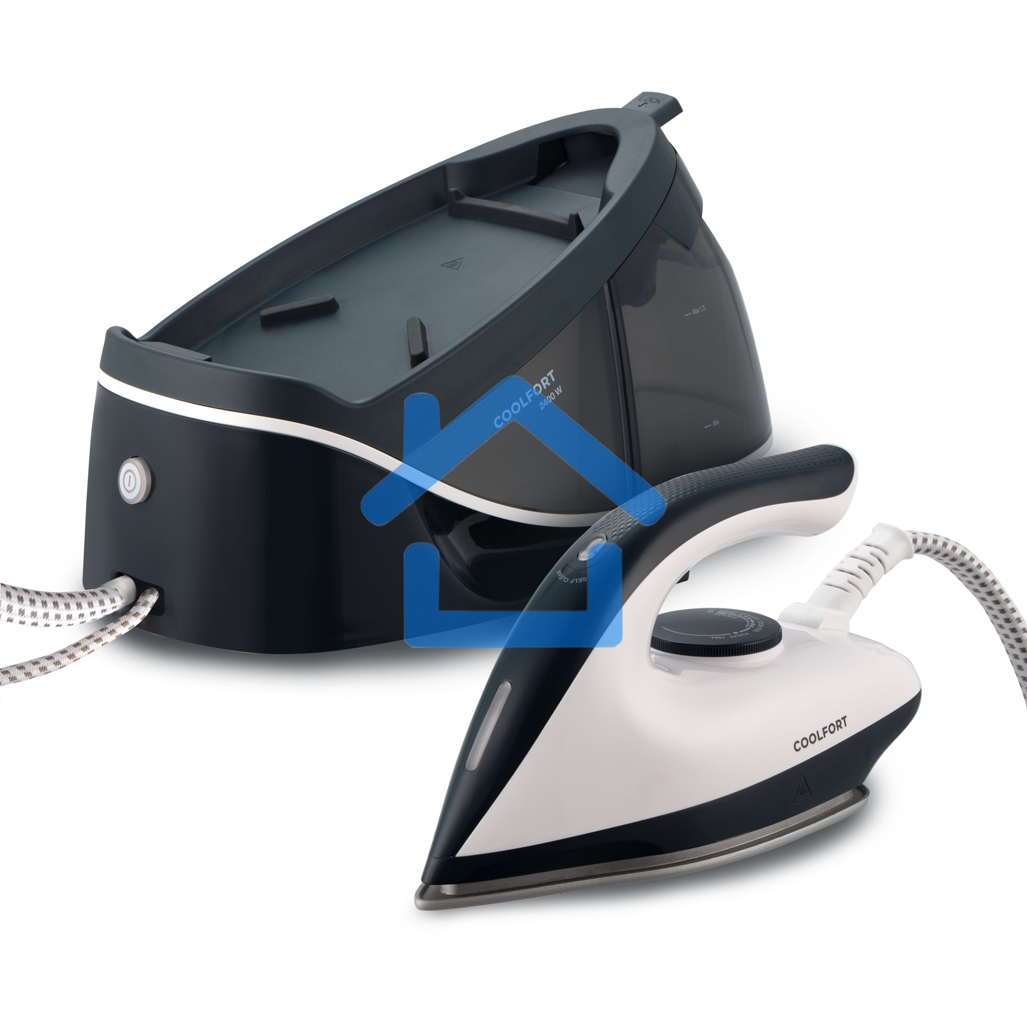 Парогенератор Coolfort CF-3420 2400Вт белый/серый