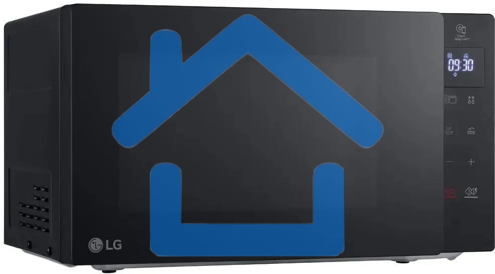 Микроволновая печь LG MH6032GAS черный, 20 л, 700 Вт, переключатели - сенсор