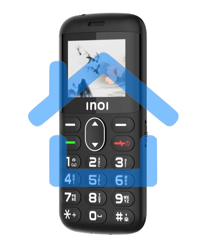 Мобильный телефон INOI 148 Senior 4G черный