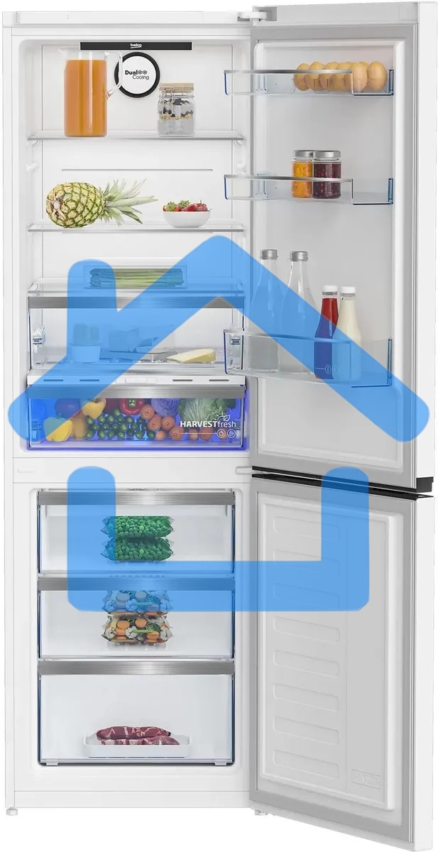Холодильник Beko B5RCNK363ZW белый двухкамерный 220/100л морозилка снизу Total No Frost