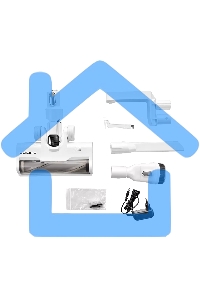 Пылесос вертикальный/ручной Polaris PVCS-5000 белый, питание от аккумулятора, 100 Вт, уборка сухая, пылесборник 0.5 л, время работы от АКБ max 40 мин