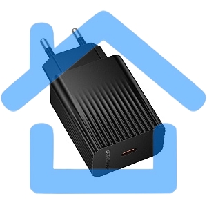 Сетевое зарядное устройство BOROFONE (6941991122699) BAS73A 1Type-C 3.0A PD20W черный