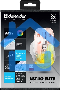 Мышь беспроводная Defender Astro Elite GM-056 белый, 3200 dpi, радиоканал, USB, кнопки - 7