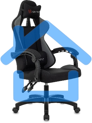 Кресло игровое Zombie Void черный/серый