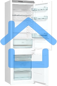 Встраиваемый холодильник Gorenje NRKI418FA0 белый, двухкамерный, 180/68 л., морозилка снизу, No Frost