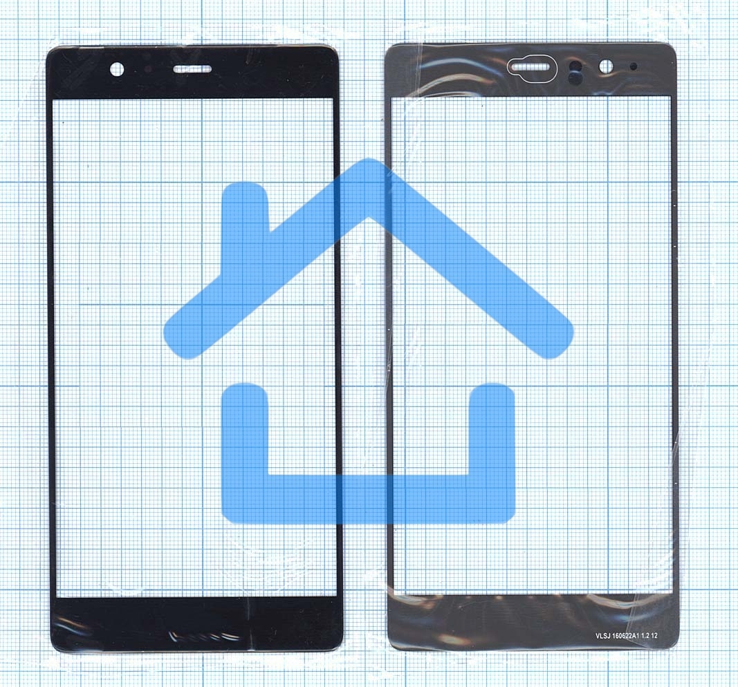 Стекло для Huawei P9 Plus черное