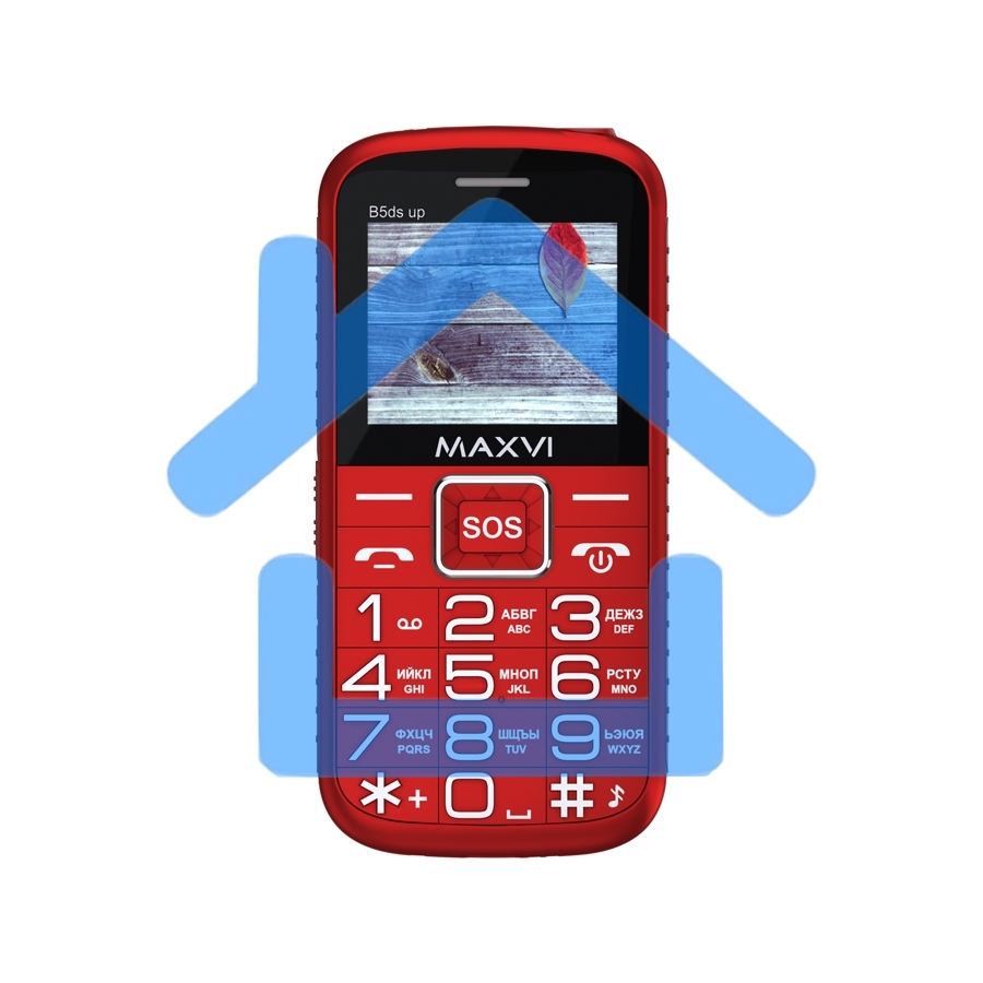 Мобильный телефон Maxvi B5ds up red. 