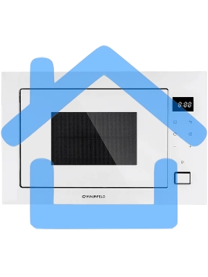 Микроволновая печь встраиваемая Maunfeld MBMO925SGW11 белый, 25 л, 900 Вт, переключатели - сенсор