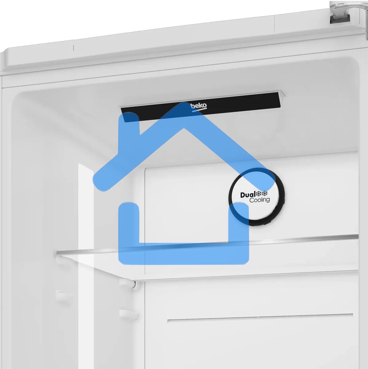 Холодильник Beko B5RCNK363ZW белый двухкамерный 220/100л морозилка снизу Total No Frost