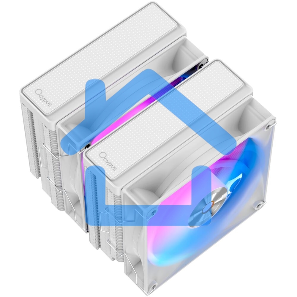 Кулер Ocypus Delta A62 WH ARGB белый 260W/ All Intel/ AMD AM*/ 2 fans / Screws