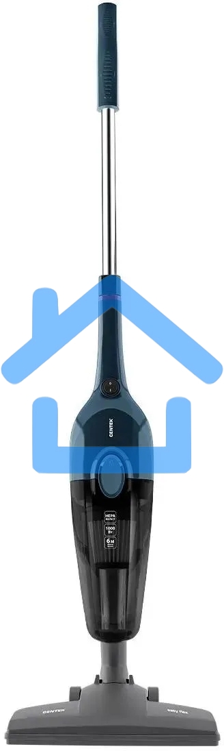 Пылесос вертикальный Centek CT-2565 синий, питание от сети, 200 Вт, уборка сухая, пылесборник 1.2 л