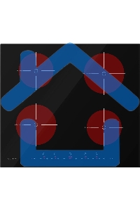 Индукционная варочная панель Darina 6P EI303 B, независимая, черный