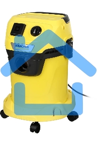 Строительный пылесос Karcher WD 3 P V-17/4/20 желтый, 1000 Вт, уборка сухая/сбор воды, пылесборник мешок/контейнер, 17 л