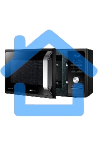 Микроволновая печь Samsung MG23K3515AK/BW черный, 23 л, 800 Вт, переключатели - поворотный механизм/кнопки